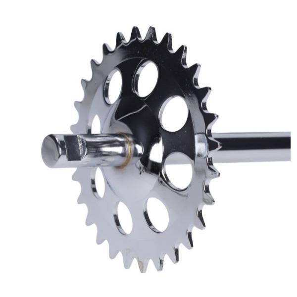 Tretwelle Fast Arrow 28 Zähne Chrom